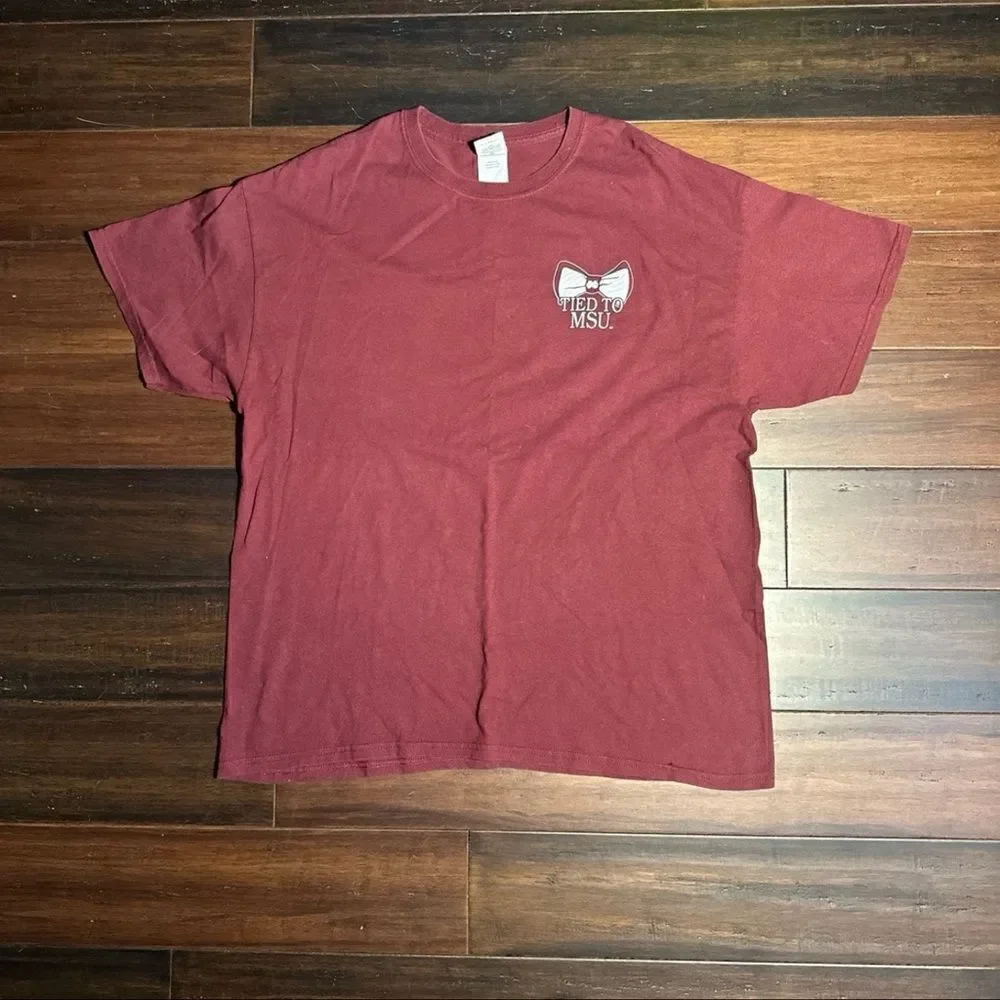 Girlie Girl Tied To MSU T-Shirt